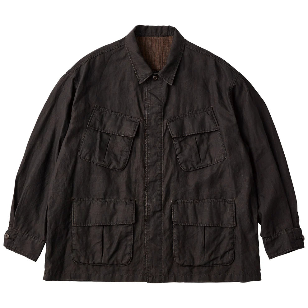 FARMER`S LINEN MILITARY JACKET