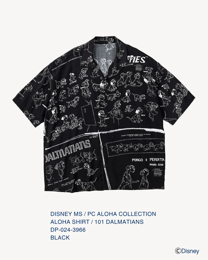DISNEY MODEL SHEET PC ALOHA COLLECTION ALOHA SHIRT / 101 DALMATIANS