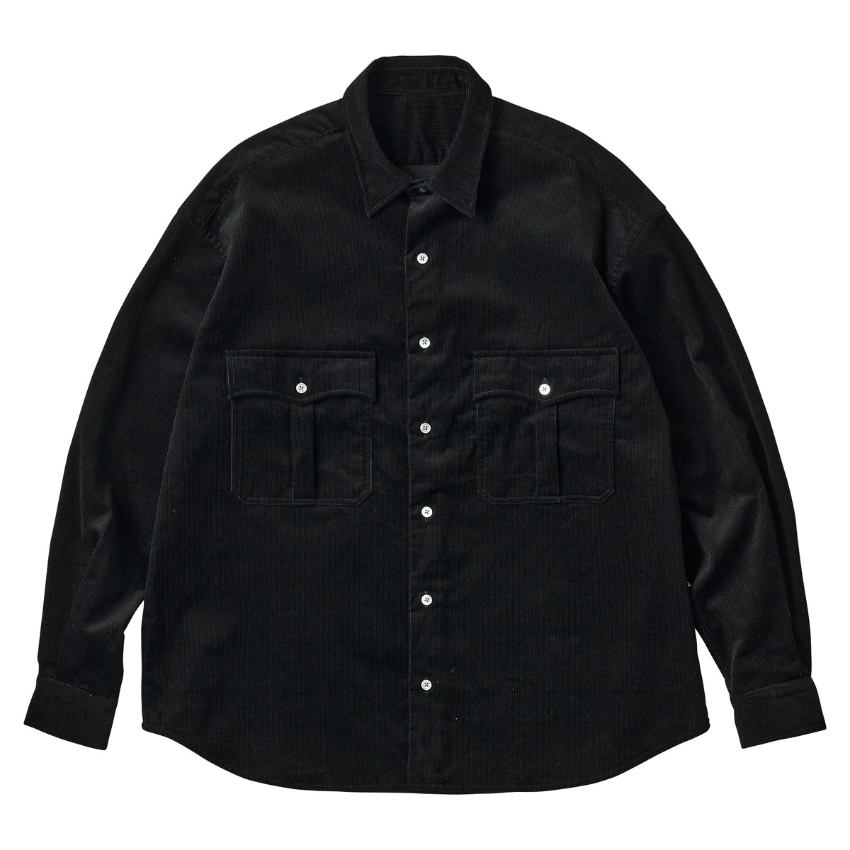 ROLL UP ORGANIC CORDUROY SHIRT (14WALE)