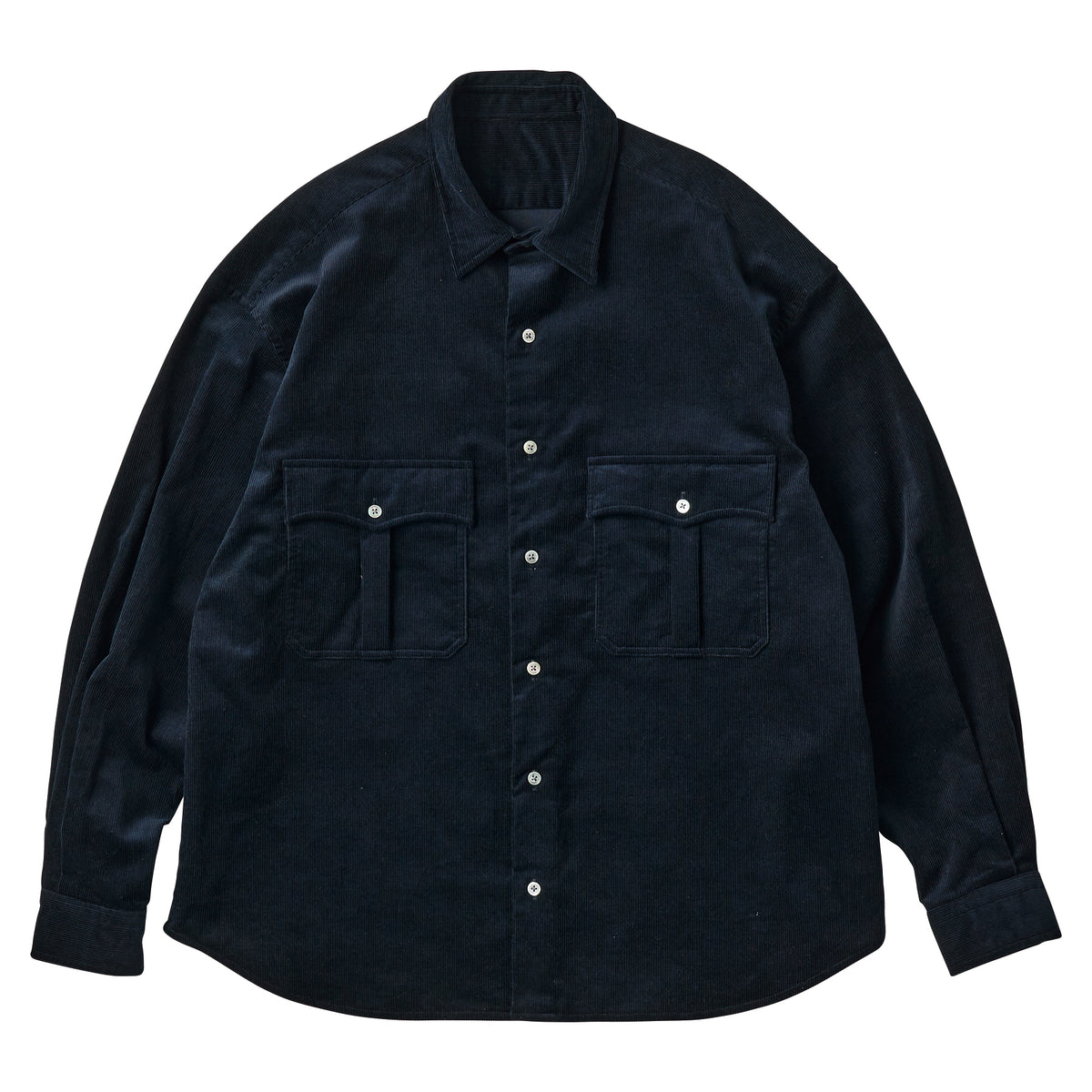ROLL UP ORGANIC CORDUROY SHIRT (14WALE)
