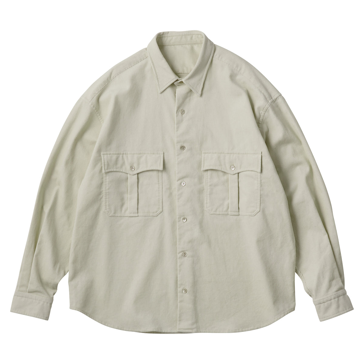 ROLL UP ORGANIC CORDUROY SHIRT (14WALE)