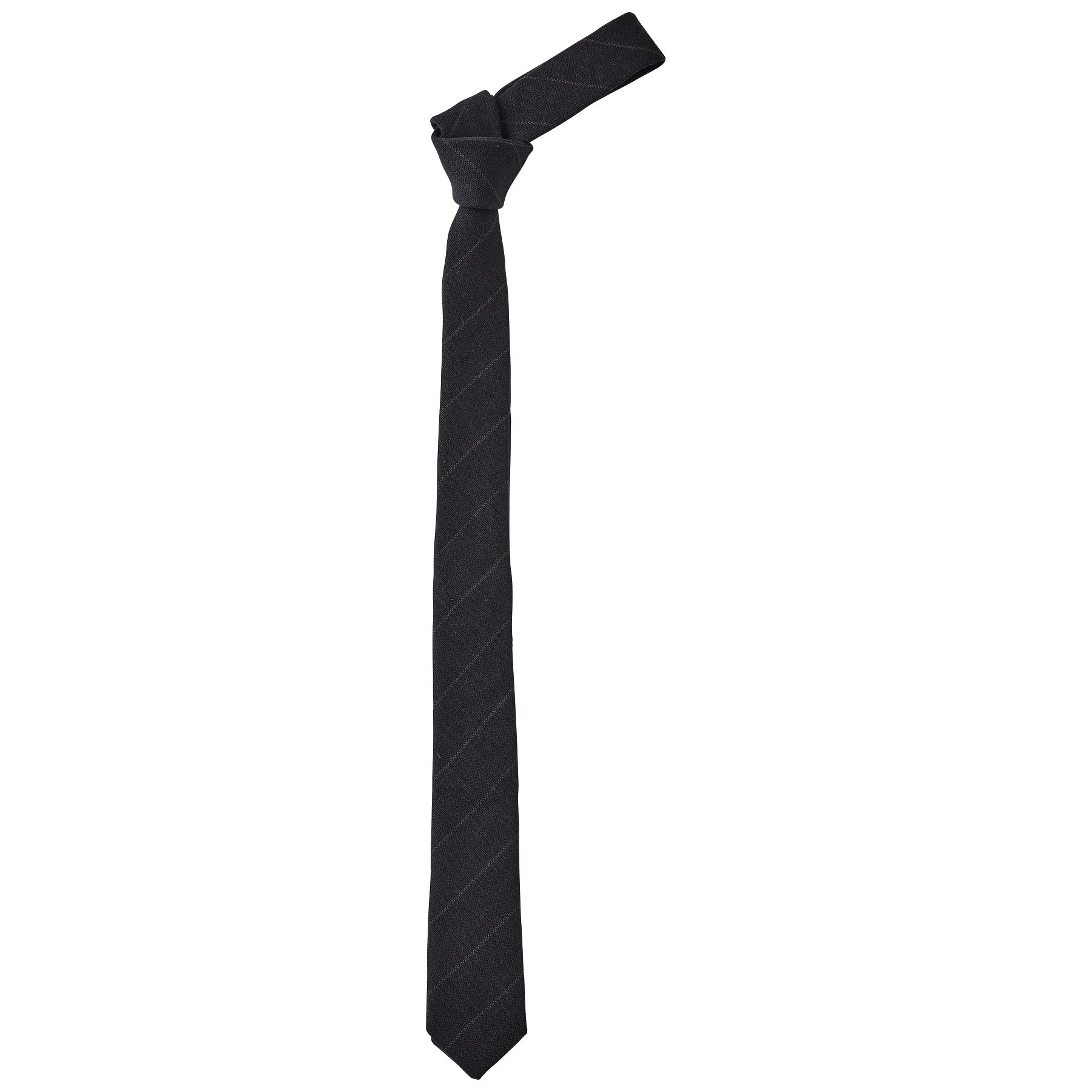 PIN STRIPE LINEN COTTON TIE