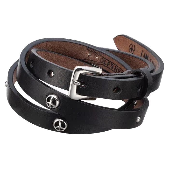 PORTER CLASSIC / WOLF'S HEAD PEACE BELT (15mm)