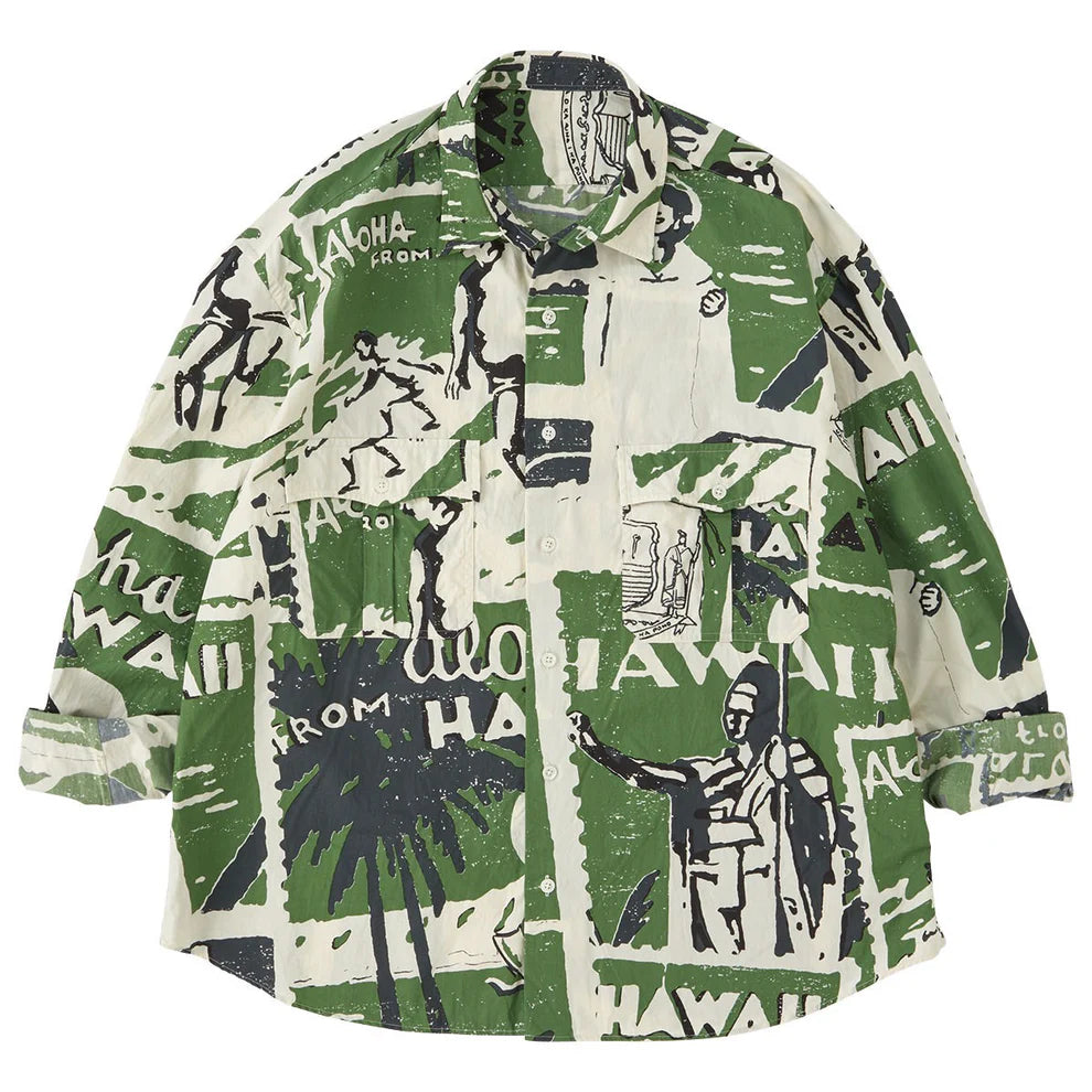 ROLL UP HAWAIIAN OUTDOOR SHIRT