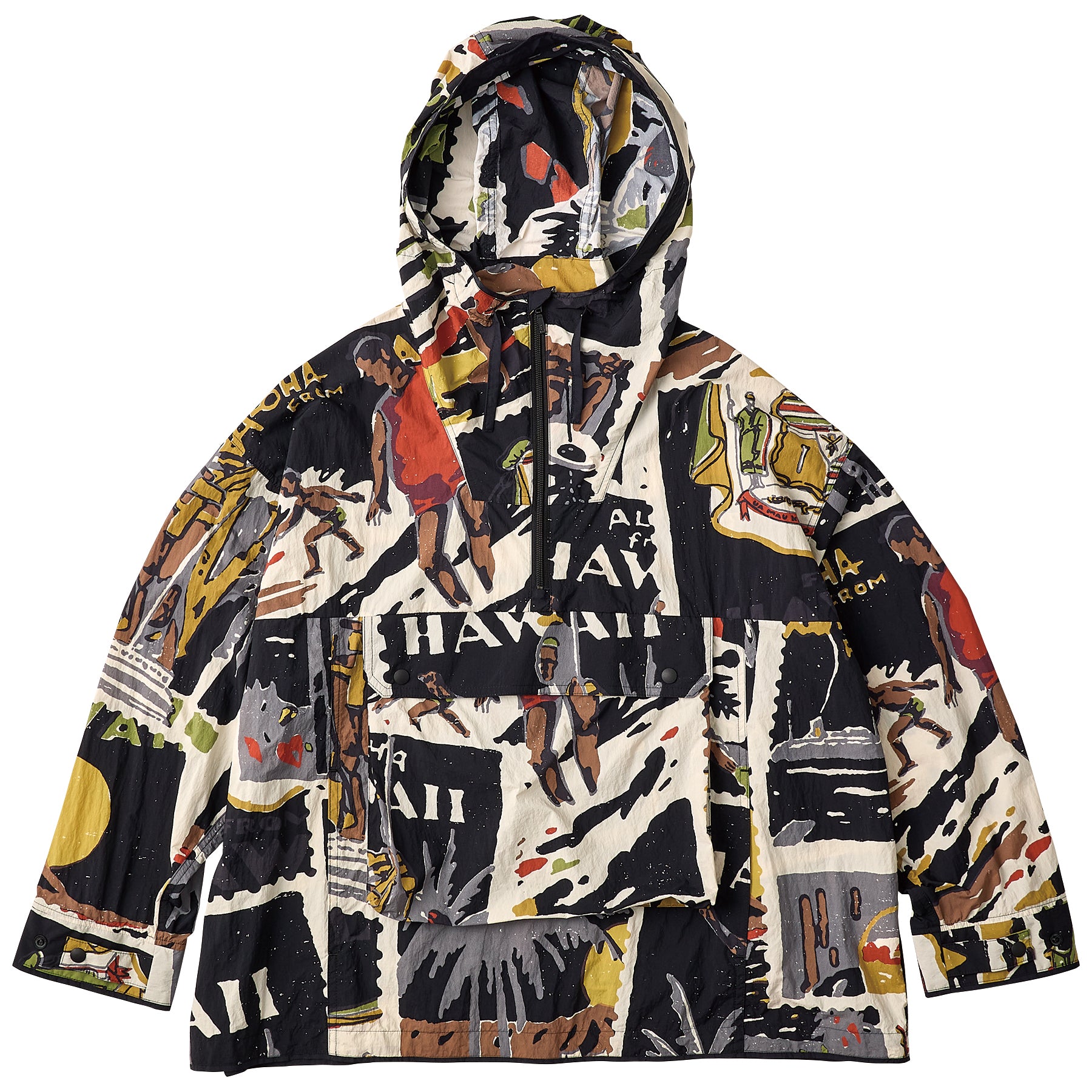 HAWAIIAN OUTDOOR ANORAK PARKA W/MINI POUCH