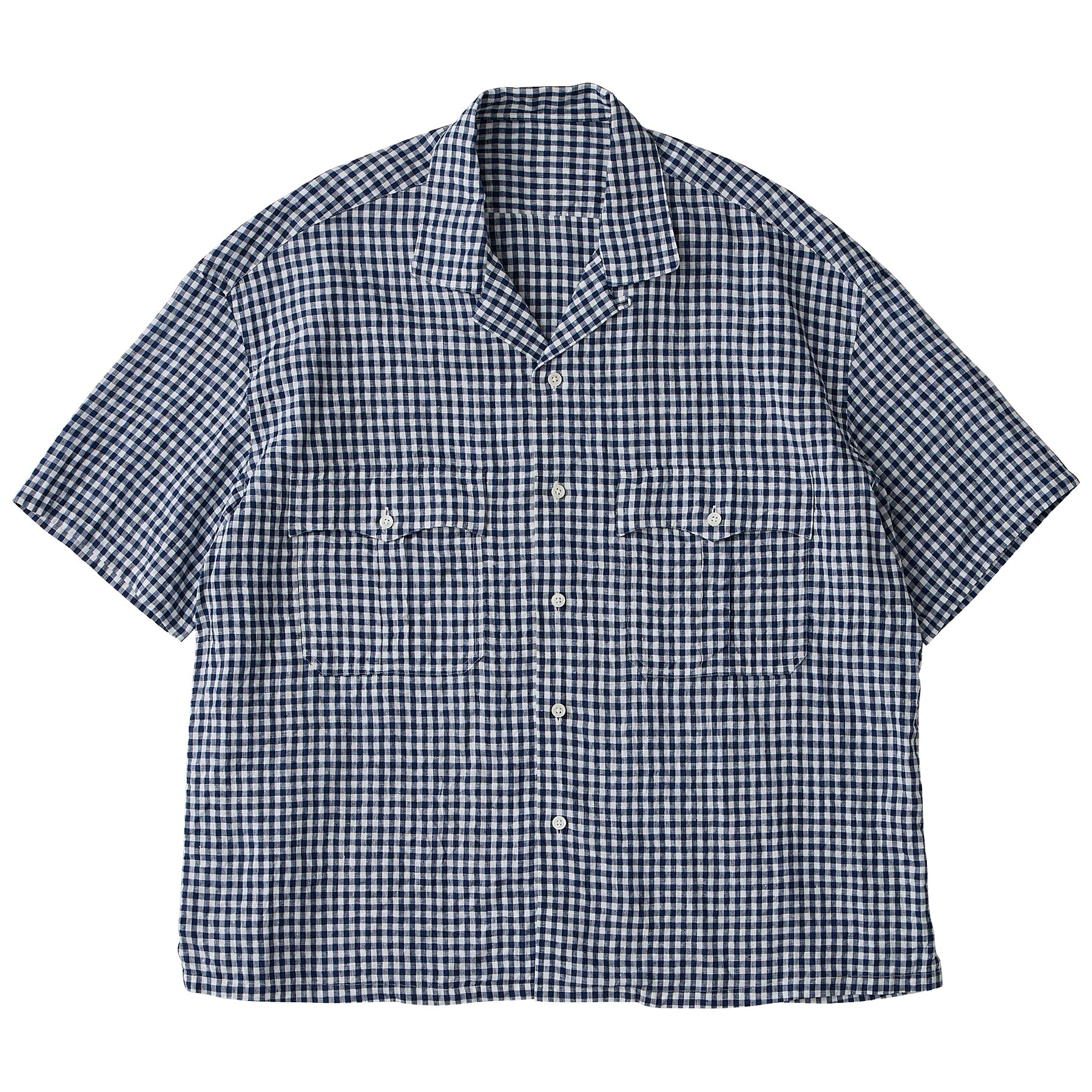 KEROUAC LINEN GINGHAM CHECK SHIRT