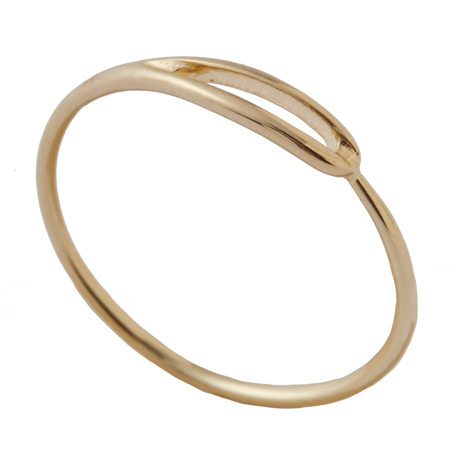 GOLD NEEDLE RING
