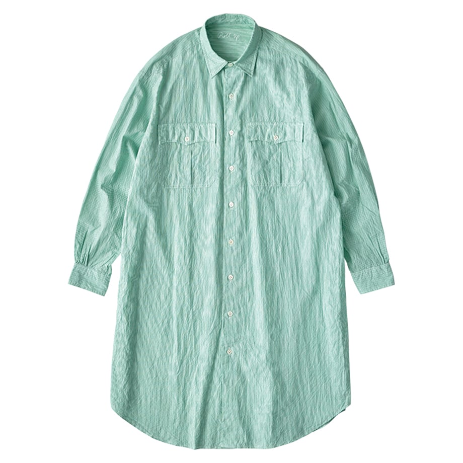 ROLL UP STRIPE SHIRT DRESS