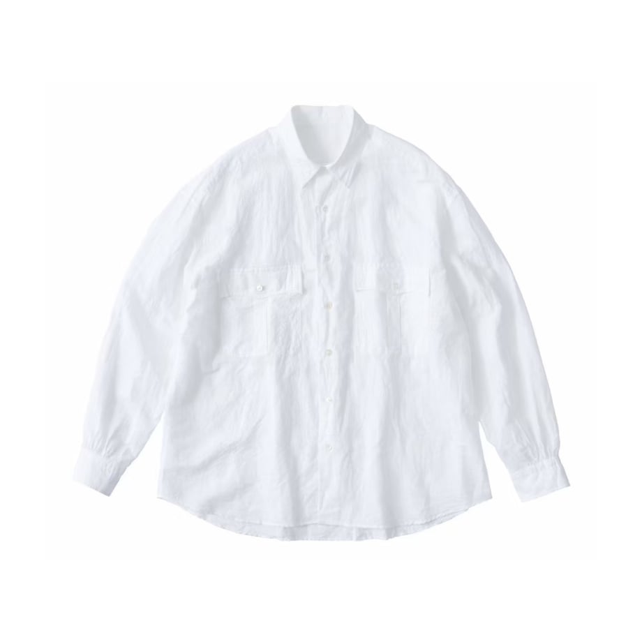 ROLL UP LINEN COTTON SHIRT -CANCLINI-