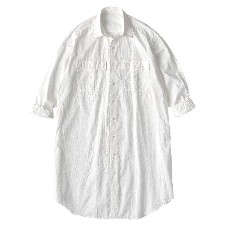 ROLL UP STRIPE SHIRT DRESS