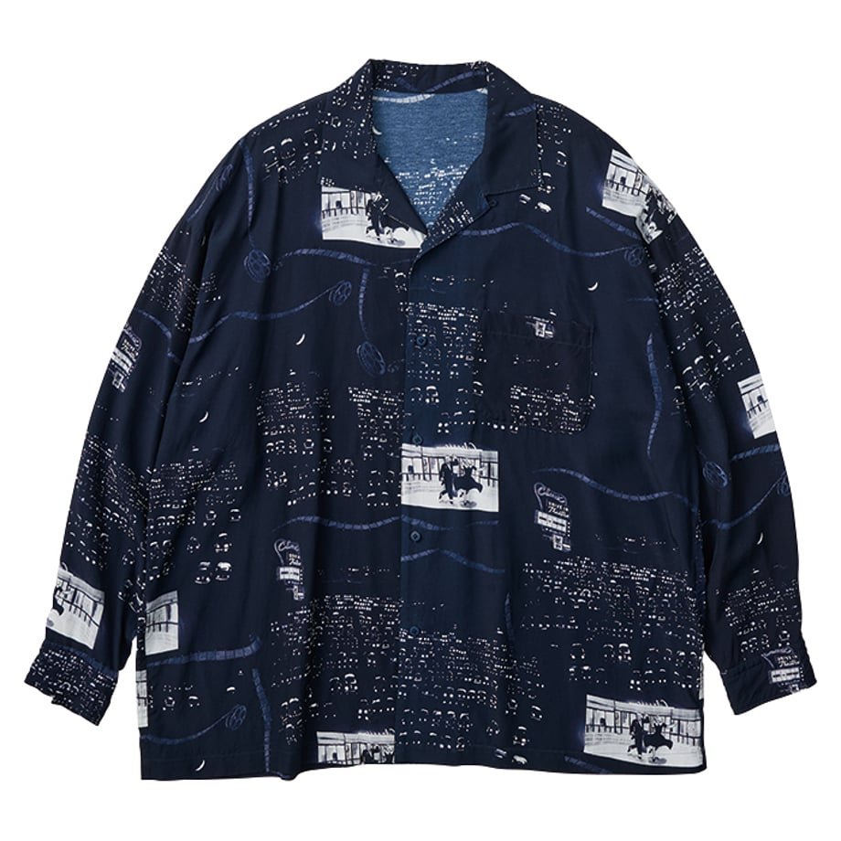 "PC EXCLUSIVE" ALOHA LONG SHIRT DRIVE-IN THEATER