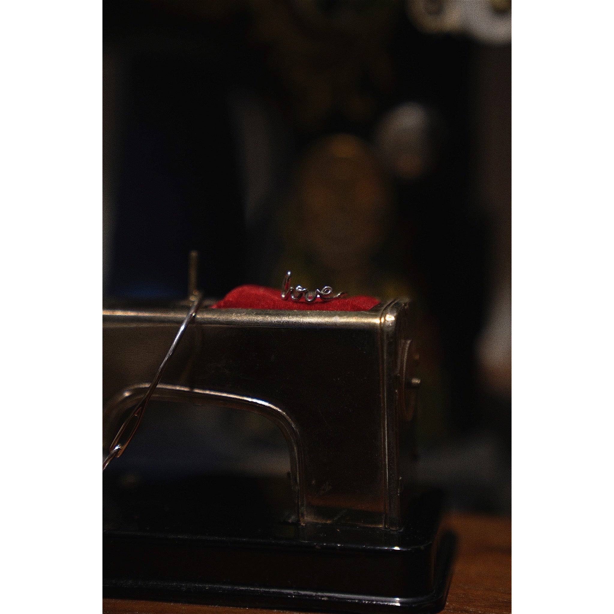 "LOVE" NEEDLE RING