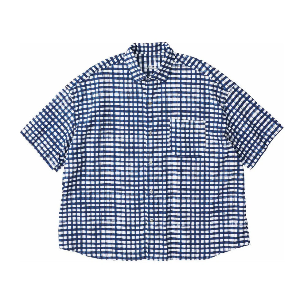PORTER CLASSIC BEATWRITER水彩GINGHAM SHIRT PC EXCLUSIVE 