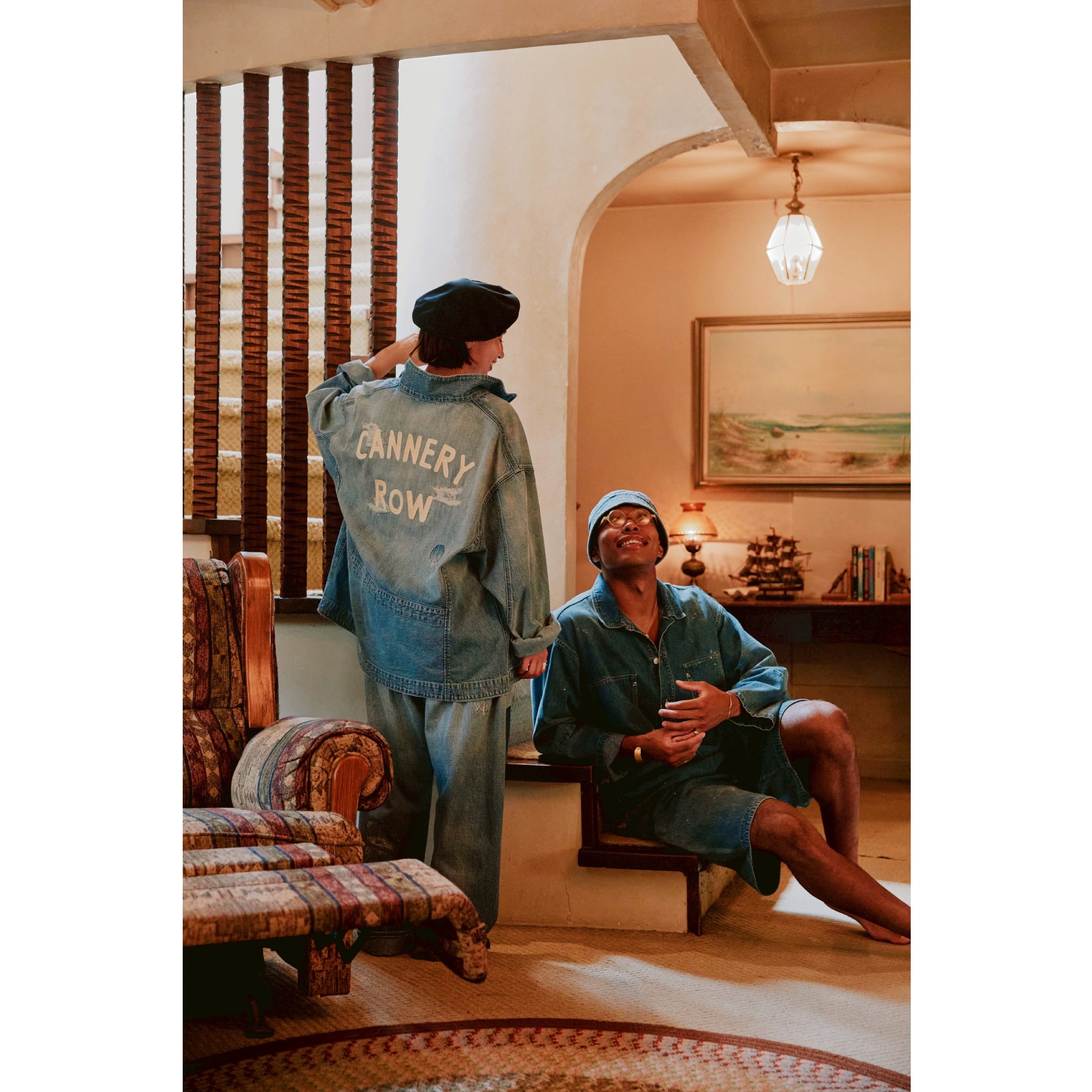【正規品】 Bibiy CHARLENE SAILOR JACKET⭐️ JOSEPHY Jacket - Sézane x SEA NY - Denim Blue with Cream