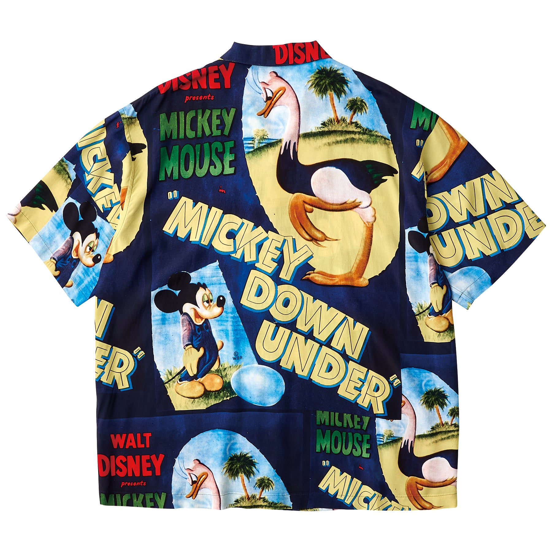 DISNEY VINTAGE POSTER PC ALOHA COLLECTION ALOHA SHIRT / MICKEY＆BIRD