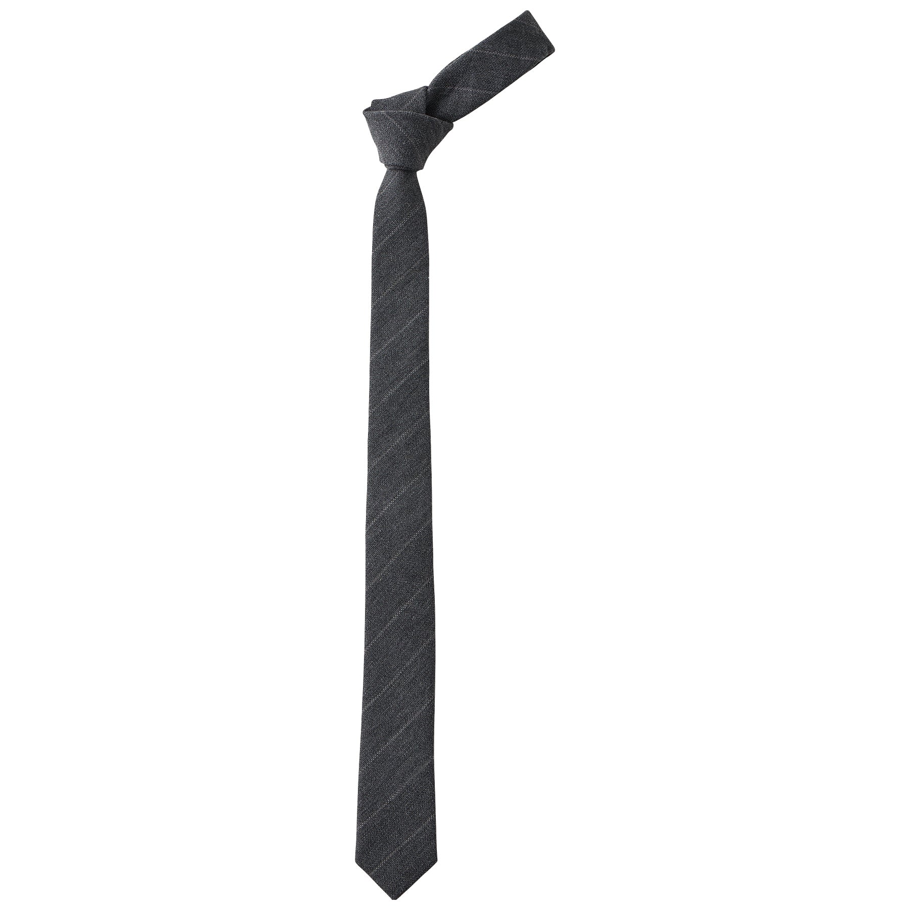 PIN STRIPE LINEN COTTON TIE