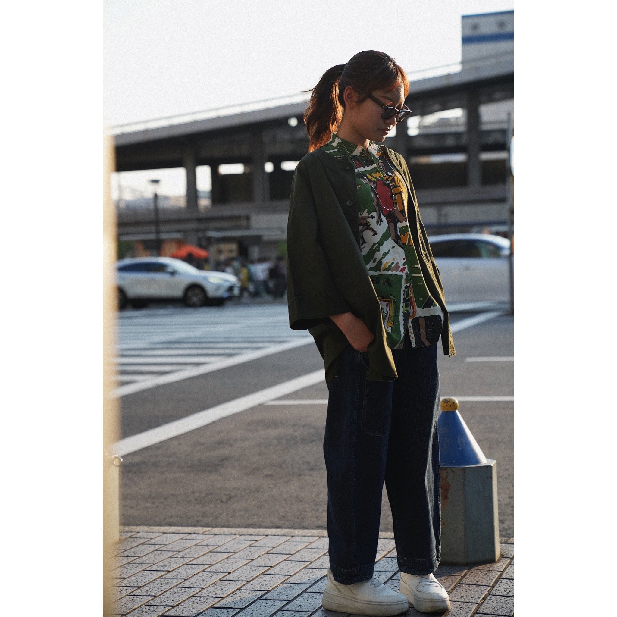 GABARDINE BASEBALL SHIRT