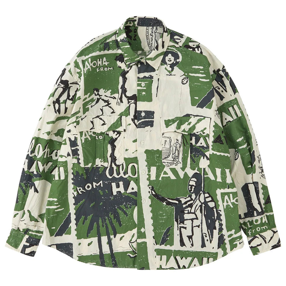 ROLL UP HAWAIIAN OUTDOOR SHIRT