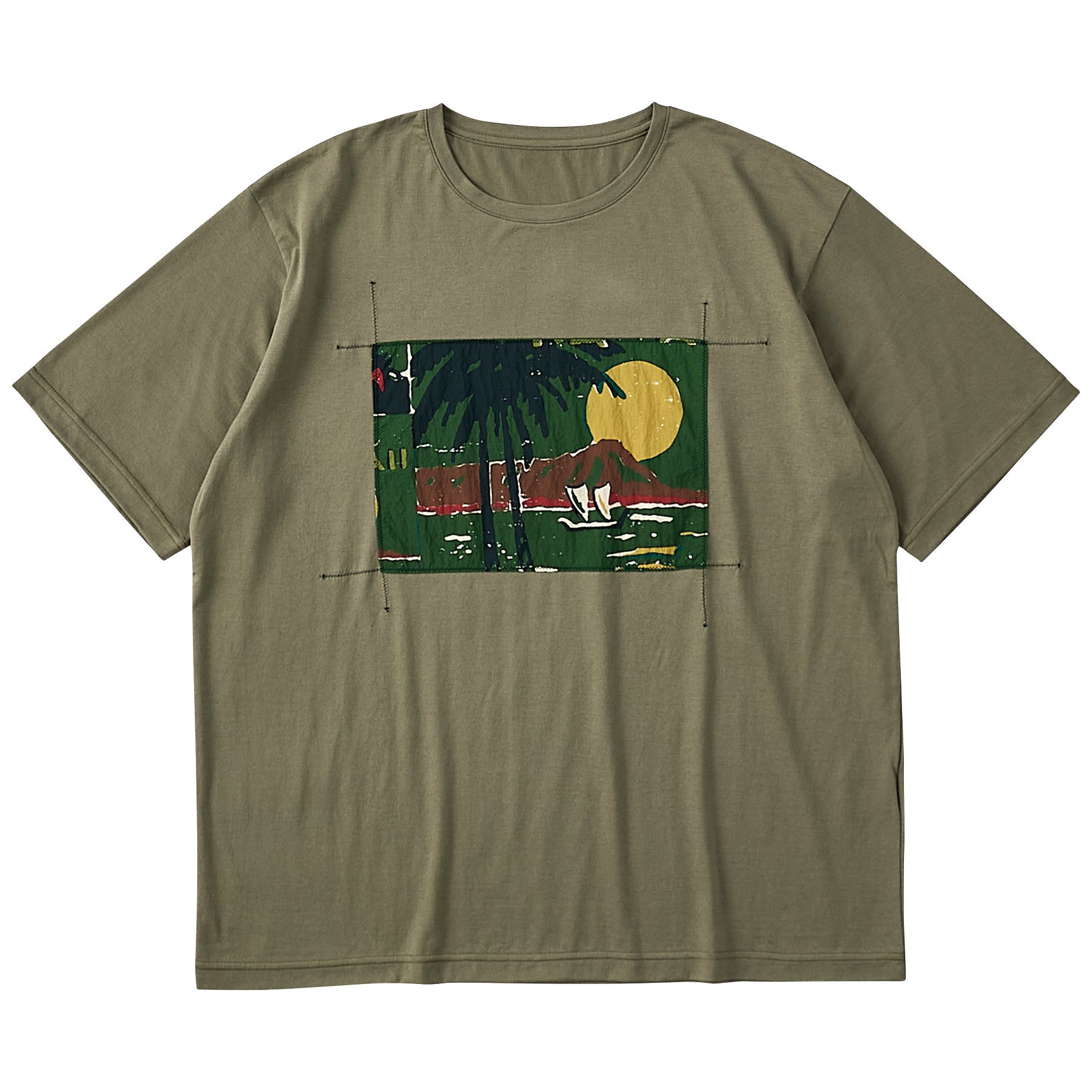 HAWAIIAN OUTDOOR PATCHWORK T-SHIRT