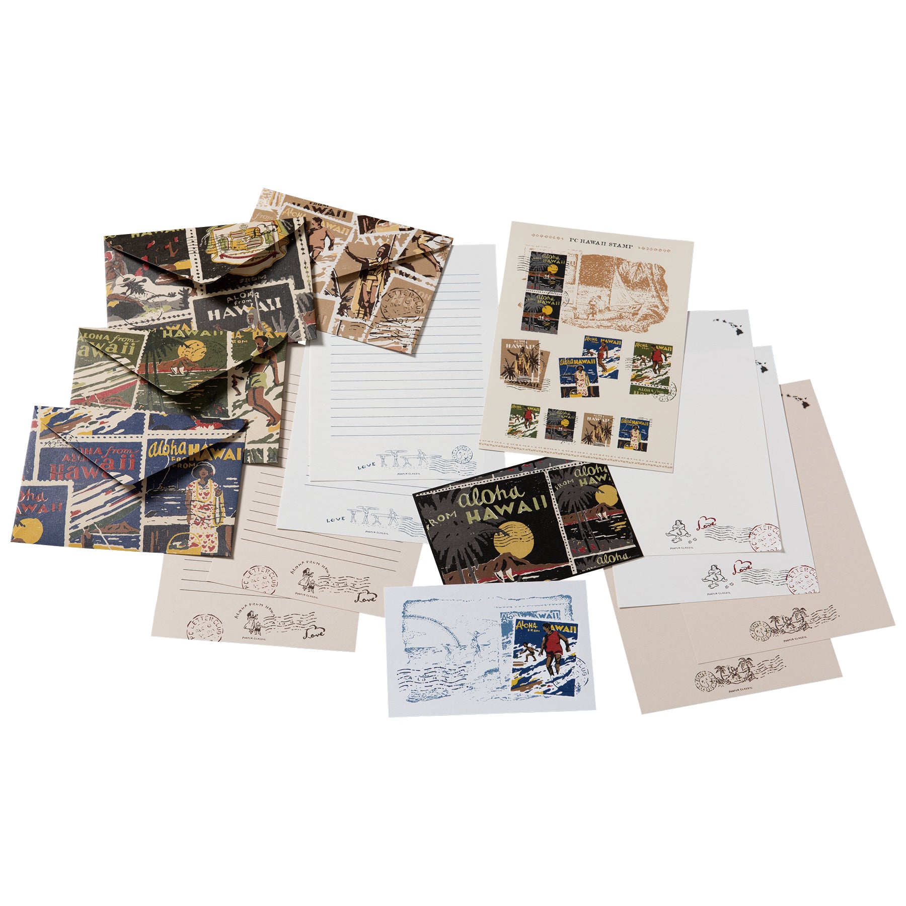 HAWAIIAN OUTDOOR PC HAWAII LETTER SET