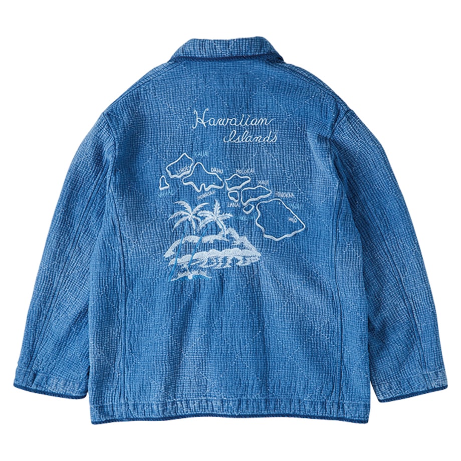 NEW SASHIKO LIGHT OLD HAWAII FRENCH JACKET WATCH CHAIN ITEM