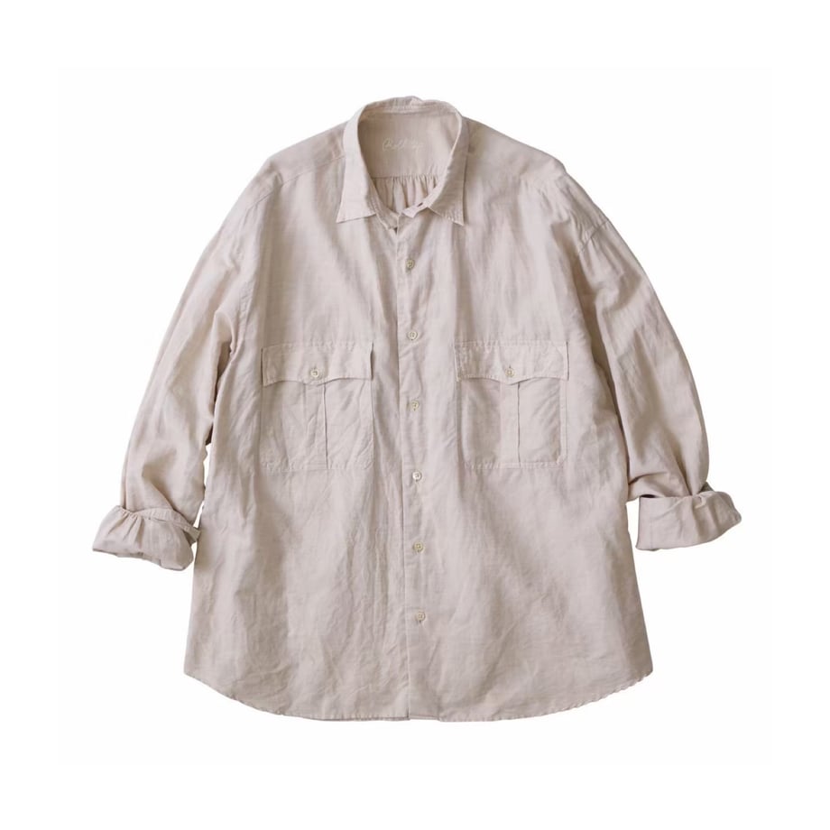 ROLL UP LINEN COTTON SHIRT -CANCLINI-