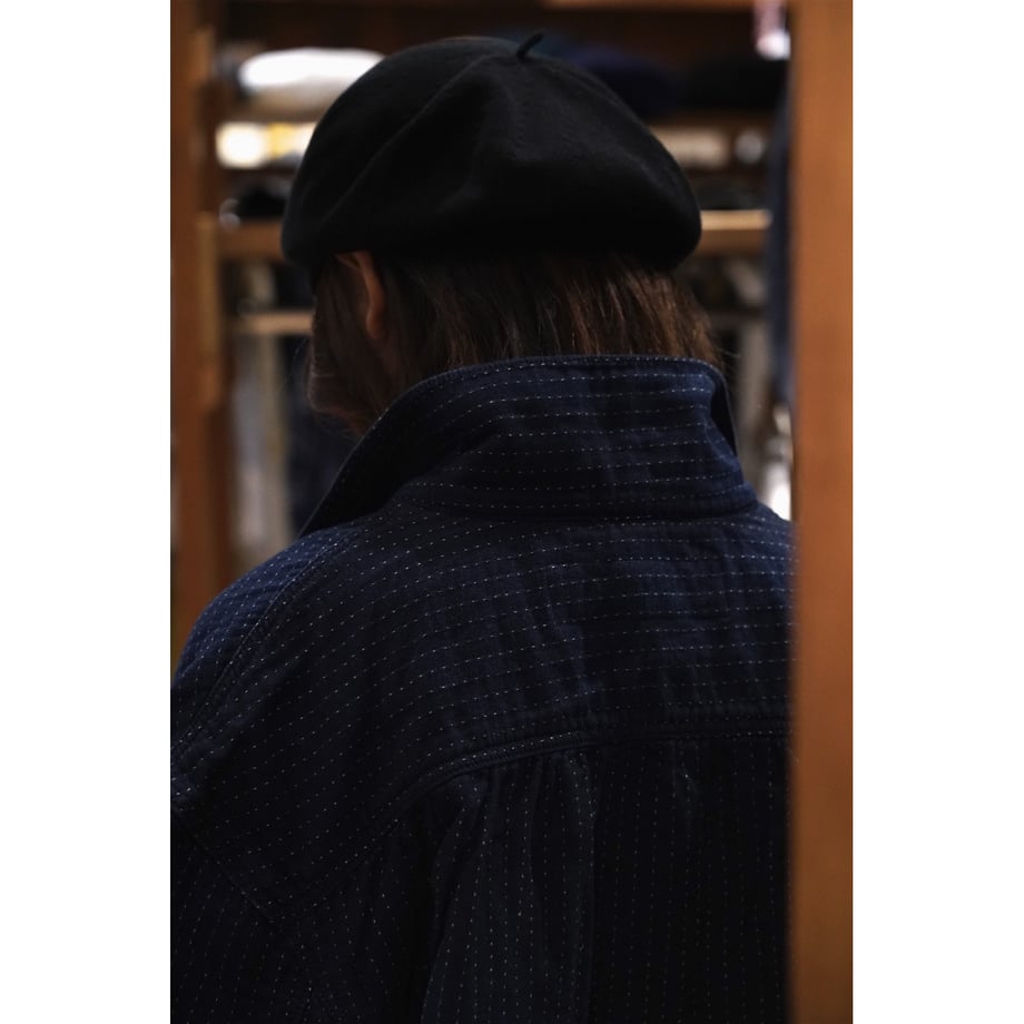 SASHIKO STRIPE SHORT JACKET