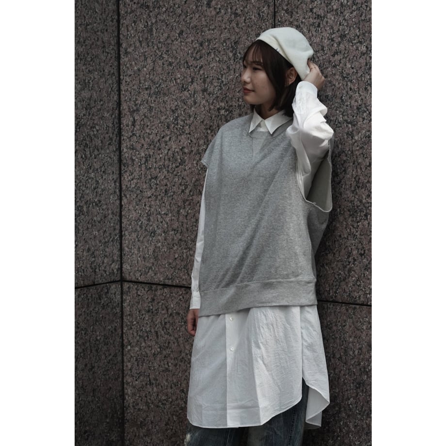 ROLL UP STRIPE SHIRT DRESS